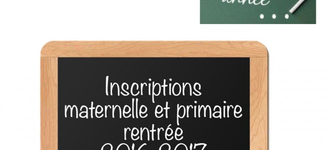 Inscriptions 2016/2017